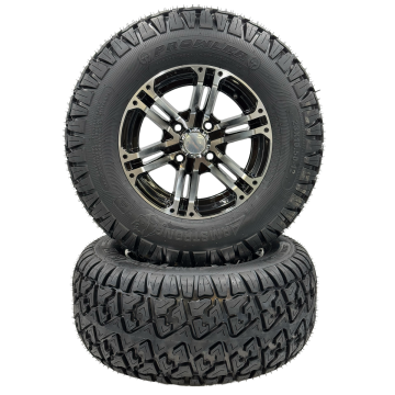 23x10.5-12 4Ply Prowler Aluminum Golf Cart Wheel - Set of 2