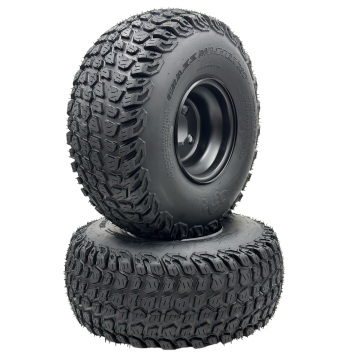 20x8.00-8 Grass Master XT Black Wheel Assembly - Set of 2