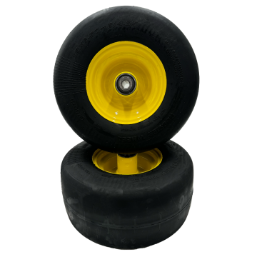 Set of 2 - 13x6.50-6 Flat Free 5/8 Axle Wheel - Compatible with TCA19309