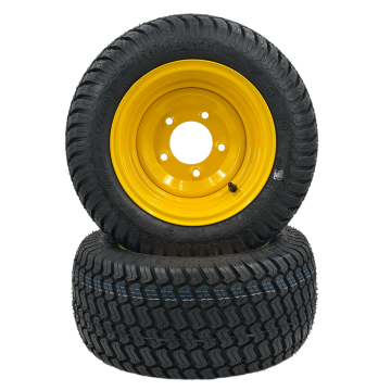 Set of 2 - 18x8.50-10 Wheel Assembly (Compatible with John Deere LVA20123)