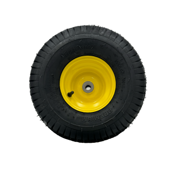 15x6.00-6 Lawn Mower Tire and Rim - Fits on 3/4 Inch Axle, 3 Inch Hub