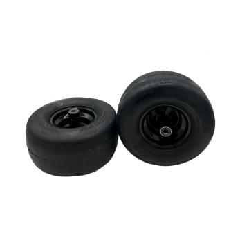 Set of 2 - 13x6.50-6 4 Ply Smooth Tire & Wheel Assembly
