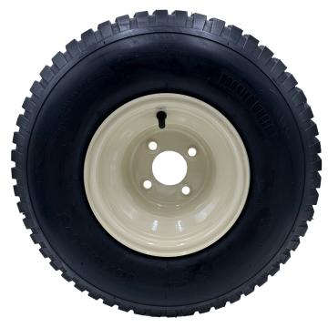 18x8.50-8 Beige Lawn Mower Wheel Assembly 2.5 Inch Bore - Compatible with Cub Cadet RZTL (2010 - 2018) and RZTS (2010 On)