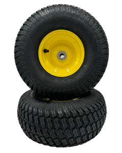 Set of 2 - 15x6.00-6 Lawn Mower Wheel - 3/4 Inch Axle, Strong Turf