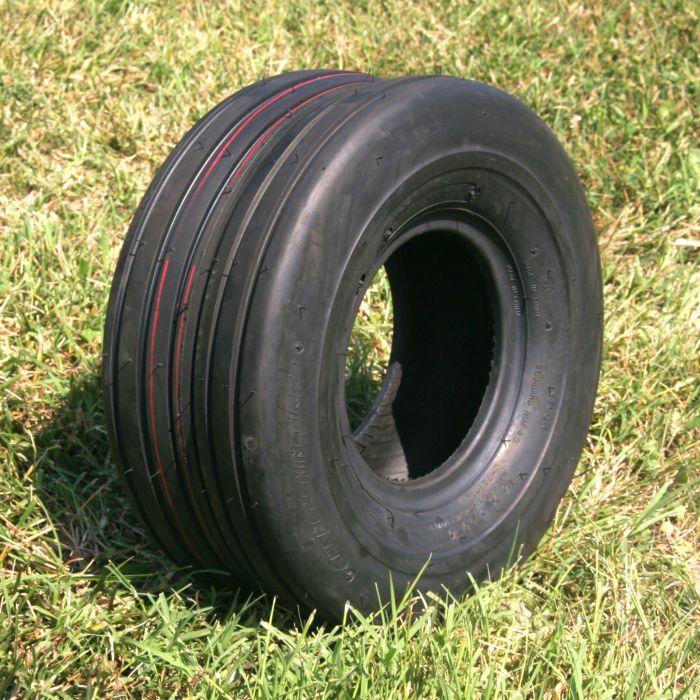 thumbnail interactive-video image 1 of Halberd 13x5.00-6 Lawn Mower Tire - 4 Ply Garden Tractor Cart Turf Replacement - 1 Pack 1 of 2
