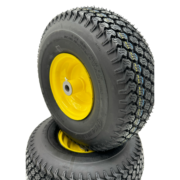 2 Pack RUSSO 15/6.00-6 Turf Tires – 4 Ply Tubeless, For John Deere Lawn Mowers