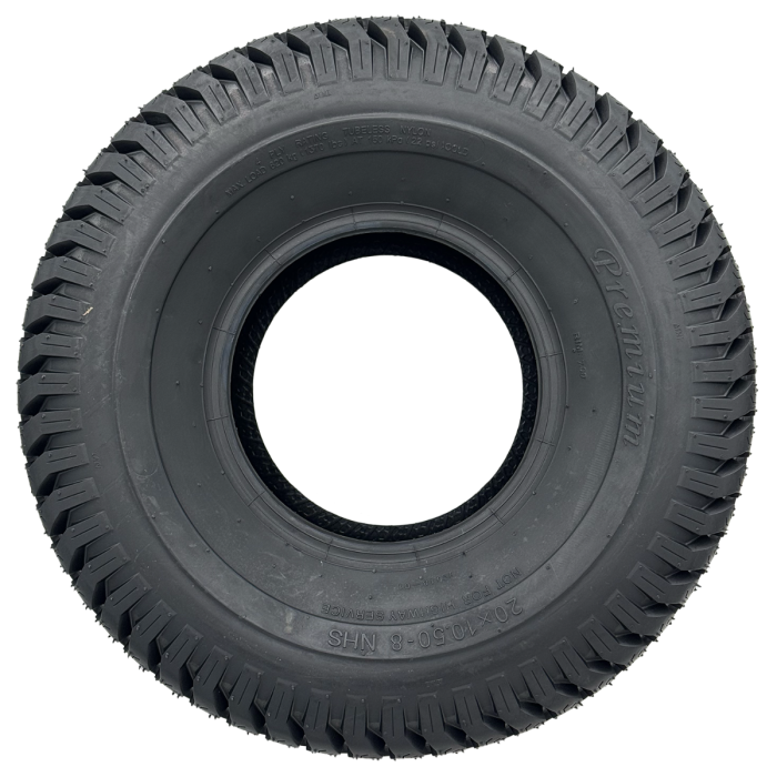 thumbnail interactive-video image 1 of Pair Of Kenda Super Turf K500 Mower Tires – 20x10.50-8, 4 Ply, 20/10.5-8 1 of 5