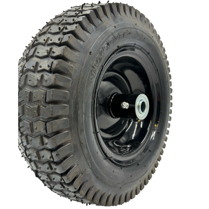 2-Pack 6" Lawn Mower Wheels – 6x4.5 P26 Rim, White, Fits 13x5.00-6 & 15x6.00-6 Tires