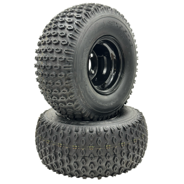 Set of 2 - 18x9.50-8 Knobby Wheel Assembly