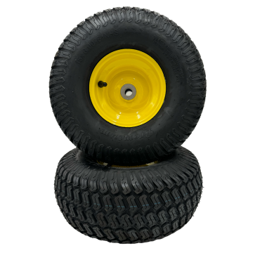 Set of 2 - 15x6.00-6 Lawn Mower Wheel - 3/4 Inch Axle, Strong Turf