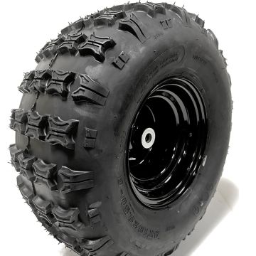 18x9.50-8 Wheel for Carts, More Traction (3/4 Axle, 3.76 Offset Hub)