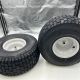 Set of 2 - 20x8.00-8 Dark Gray Lawn Mower Turf Tire and Wheel - 3/4 Inch Axle, 2.90 Inch Hub, Compatible with Part 490-327-0002
