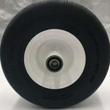 13x6.50-6 Smooth White Lawn Mower Wheel Assembly